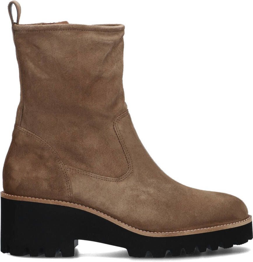 PAUL GREEN Enkelboots Dames 9017 Maat: 41 Materiaal: Suède Kleur: Taupe