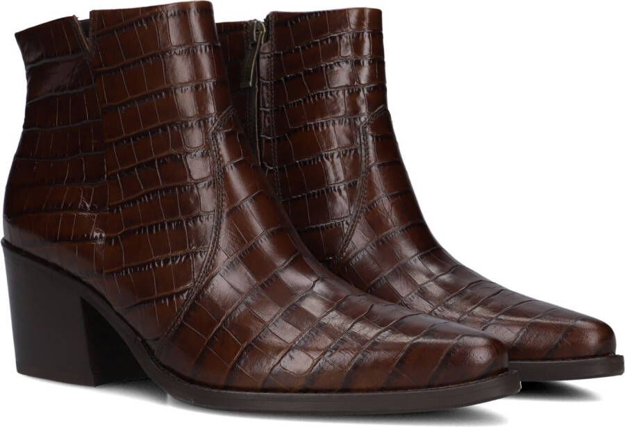 PAUL GREEN Enkellaarsjes Dames 9780 Maat: 42 Materiaal: Leer Kleur: Bruin