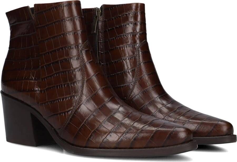 PAUL GREEN Enkellaarsjes Dames 9780 Maat: 42 Materiaal: Leer Kleur: Bruin