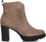 Paul Green 9033 Enkellaarsjes Enkelboots met rits Dames Beige - Thumbnail 3