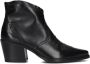 Paul Green 8110 Enkellaarsjes Enkelboots met rits Dames Zwart - Thumbnail 4