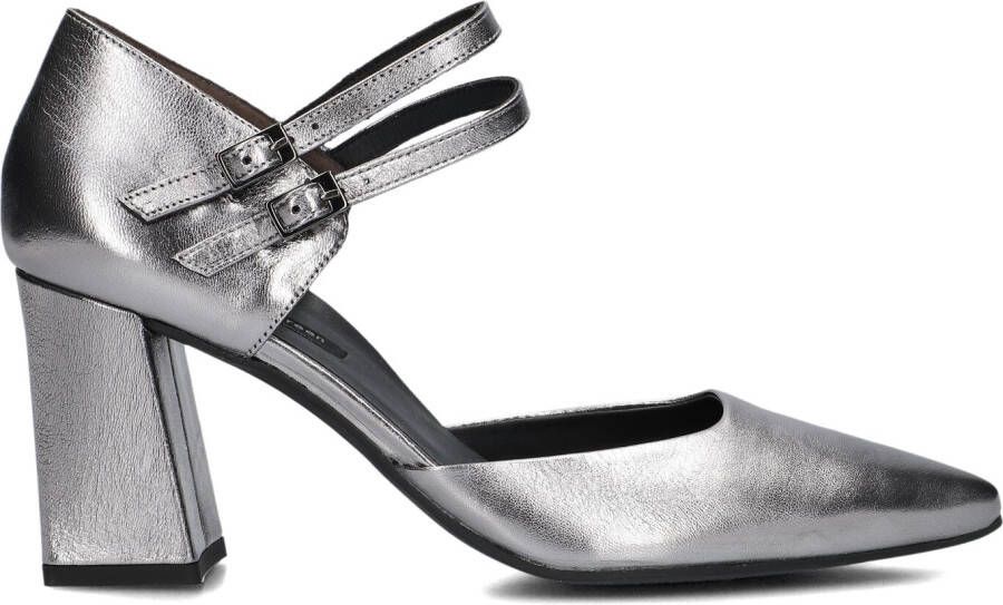 PAUL GREEN Pumps Dames 3837 Maat: 40 Materiaal: Leer Kleur: Zilver