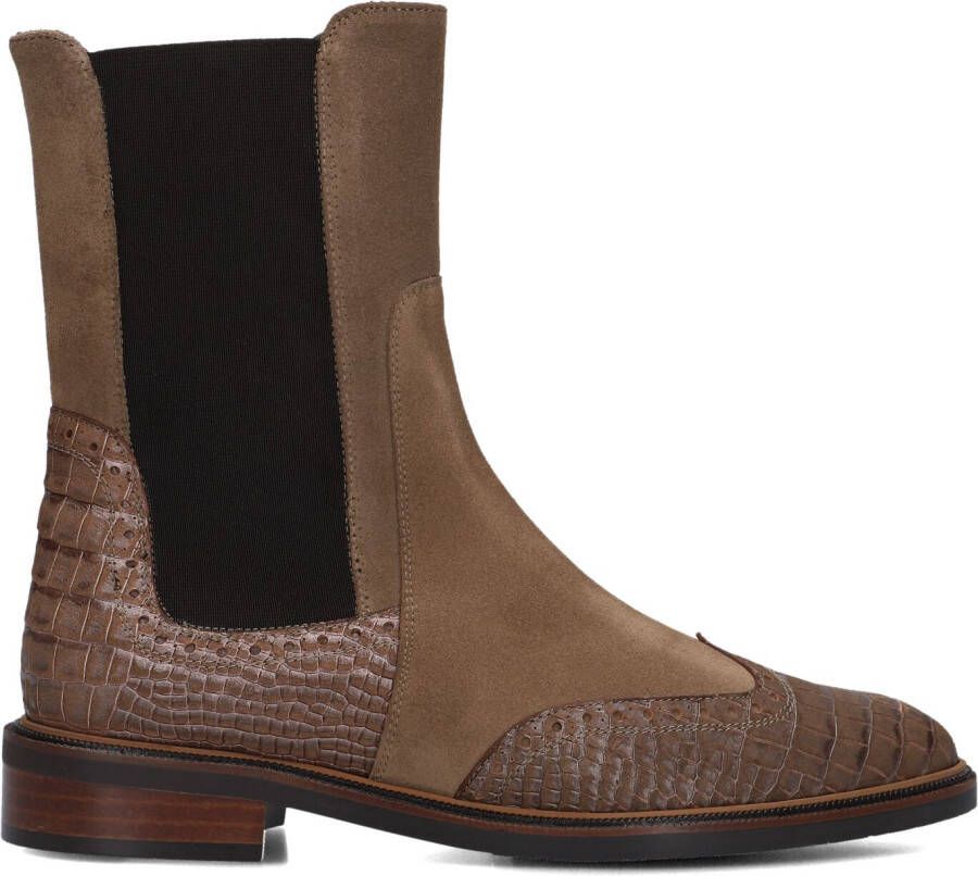PERTINI Chelsea Boots Dames 33063 Maat: 37 5 Materiaal: Suède Kleur: Taupe - Foto 3