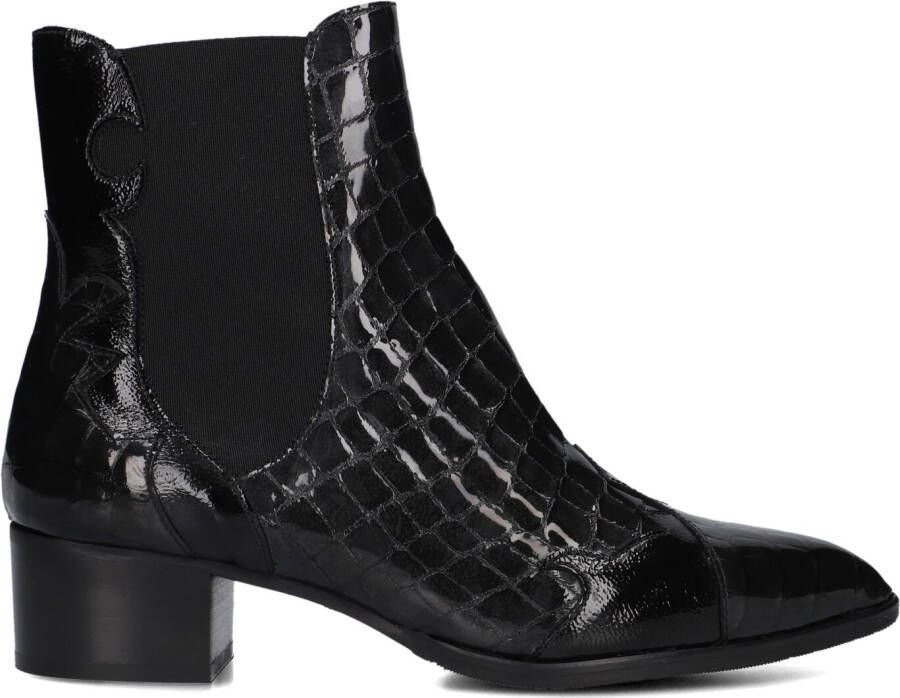 PERTINI Enkellaarsjes Dames 30961 Maat: 39 Materiaal: Leer Kleur: Zwart
