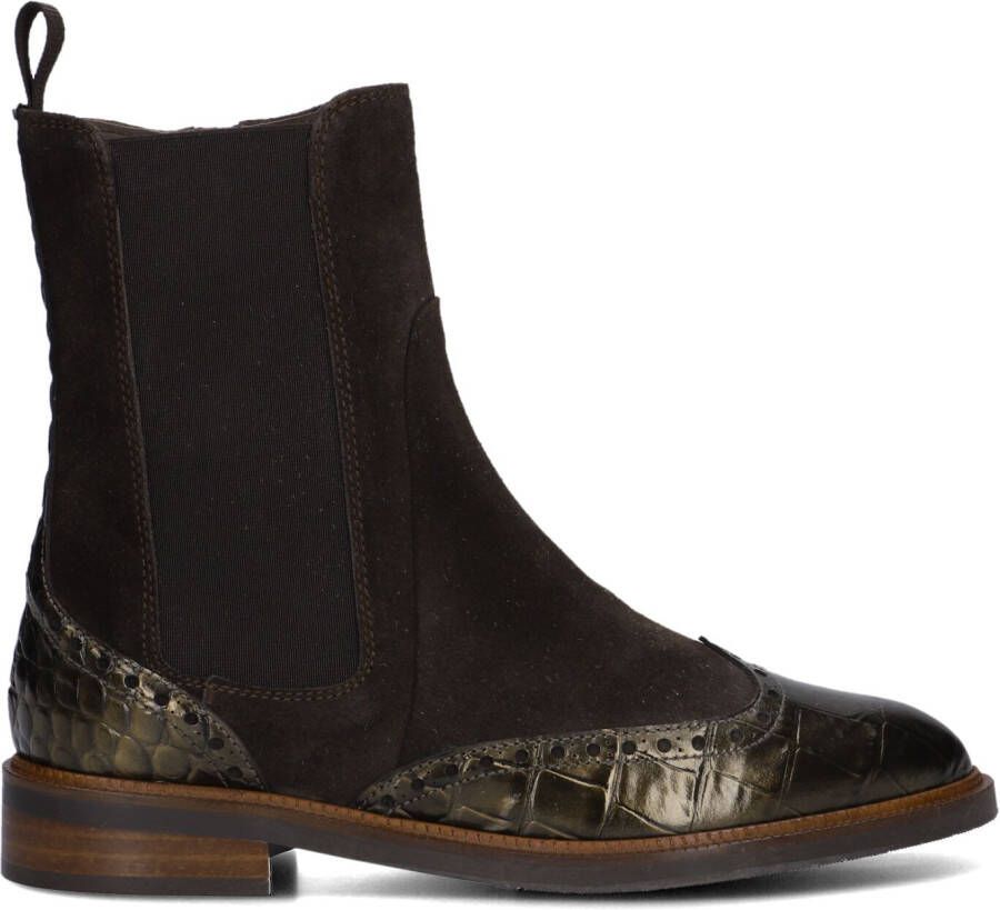 PERTINI Enkellaarsjes Dames 32068 Maat: 40 Materiaal: Suède Kleur: Bruin