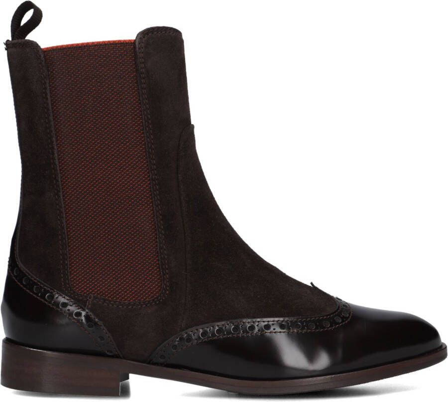 PERTINI Enkellaarsjes Dames 32068 Maat: 38 5 Materiaal: Suède Kleur: Bruin