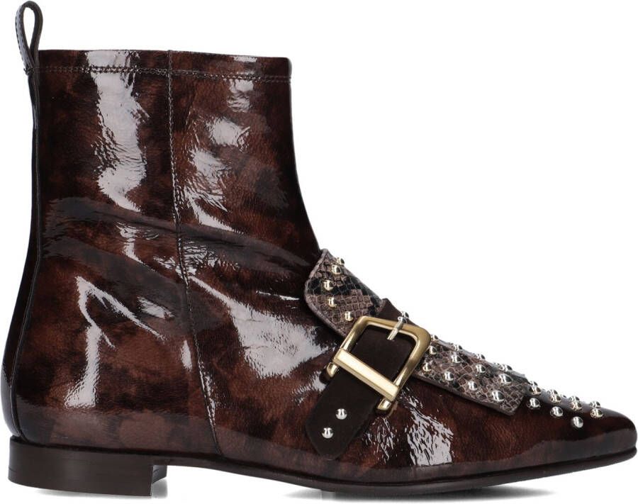 PERTINI Enkellaarsjes Dames 33118 Maat: 37 Materiaal: Lakleer Kleur: Bruin - Foto 15