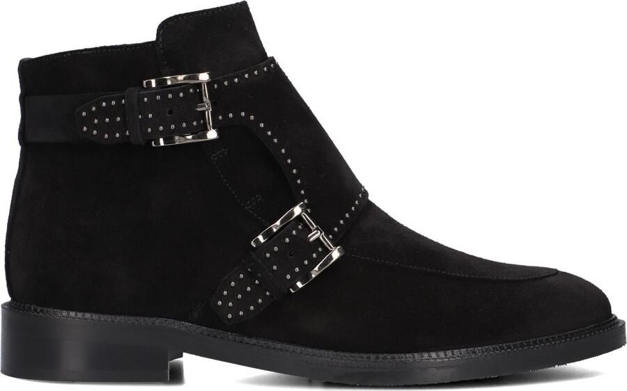 PERTINI Enkellaarsjes Dames 13476 Maat: 38 5 Materiaal: Suède Kleur: Zwart - Foto 4