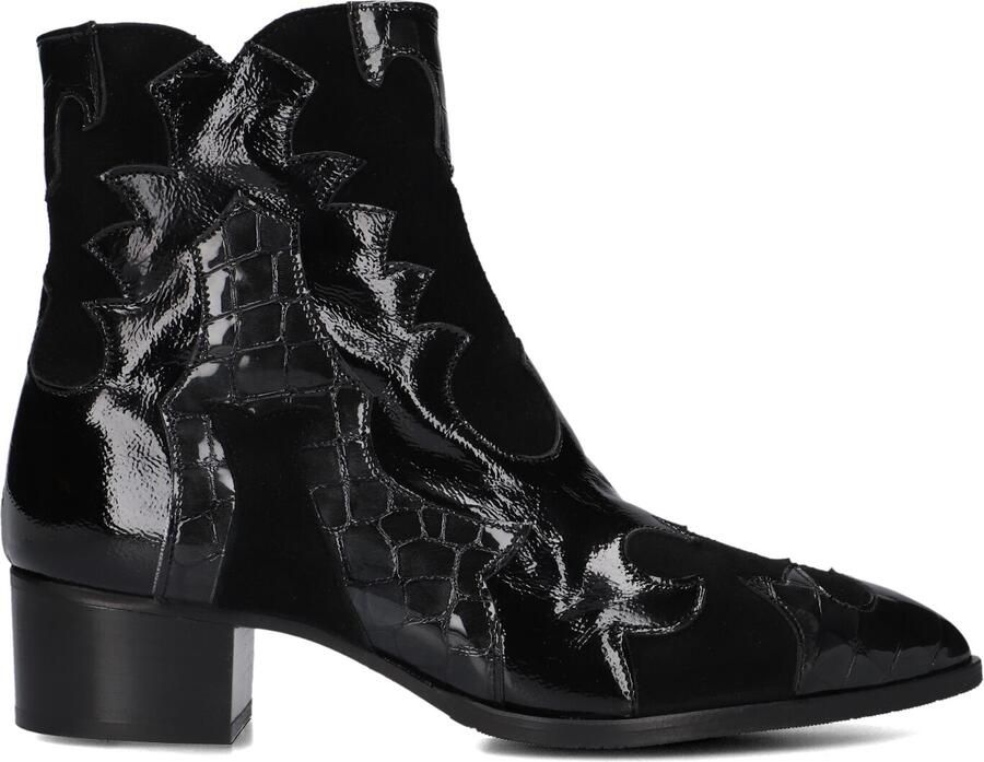 PERTINI Enkellaarsjes Dames 32709 Maat: 38 5 Materiaal: Suède Kleur: Zwart - Foto 4