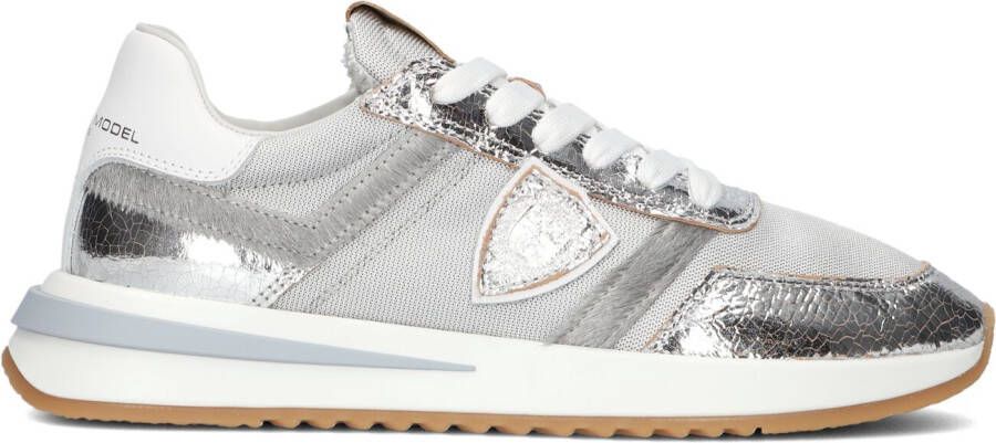 PHILIPPE MODEL Lage Sneakers Dames Tropez 2.1 Low Maat: 42 Materiaal: Leer Kleur: Zilver - Foto 4
