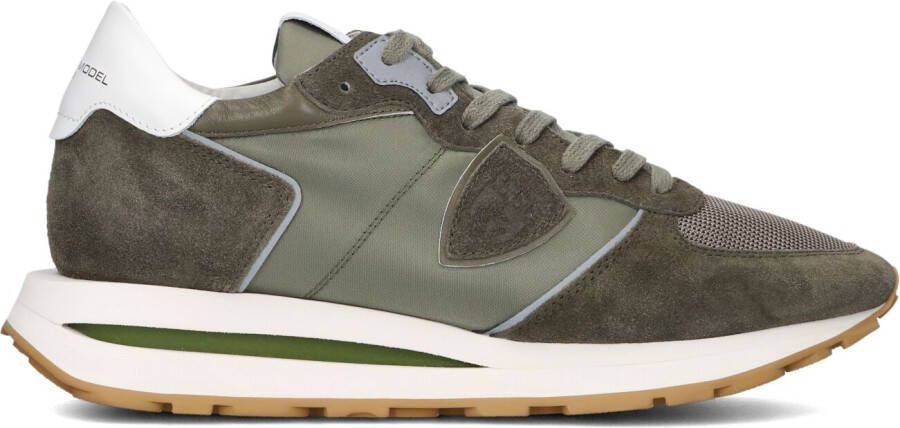 PHILIPPE MODEL Lage Sneakers Dames Tropez Haute Low Maat: 45 Materiaal: Suède Kleur: Groen - Foto 5