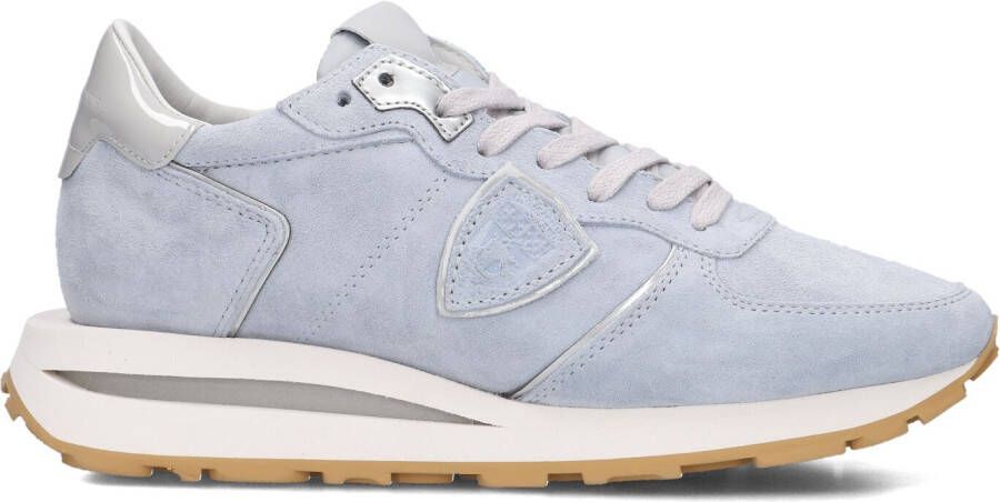 PHILIPPE MODEL Lage Sneakers Dames Tropez Haute Low Woman Maat: 40 Materiaal: Suède Kleur: Blauw