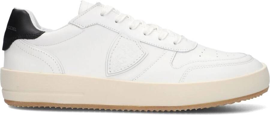 PHILIPPE MODEL Lage Sneakers Heren Nice Low Man Maat: 46 Materiaal: Leer Kleur: Wit - Foto 12