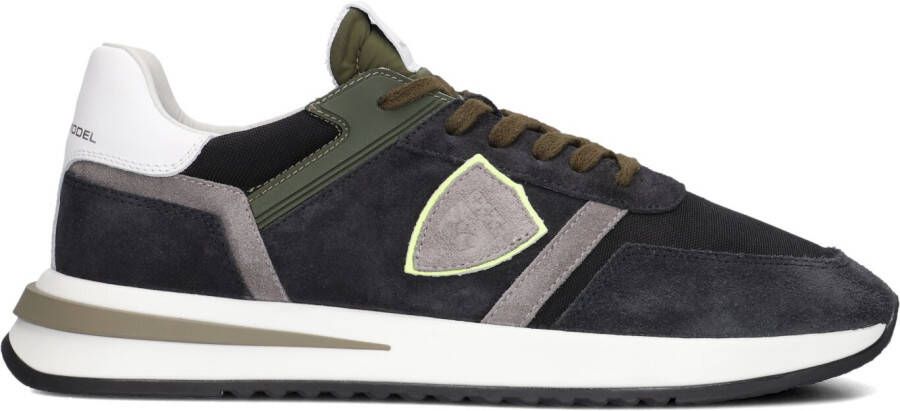 Philippe Model Sneakers Heren Lage sneakers Herenschoenen Canvas Tropez 2.1 fluor Zwart combi