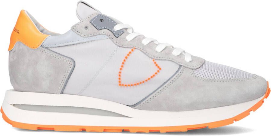 PHILIPPE MODEL Lage Sneakers Heren Tropez Haute Low Man Maat: 47 Materiaal: Suède Kleur: Grijs