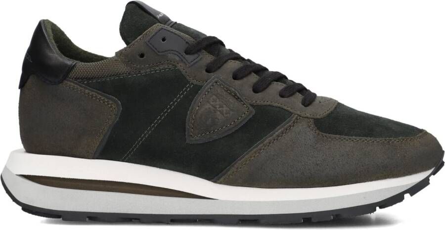 PHILIPPE MODEL Lage Sneakers Heren Tropez Haute Low Man Maat: 40 Materiaal: Suède Kleur: Groen