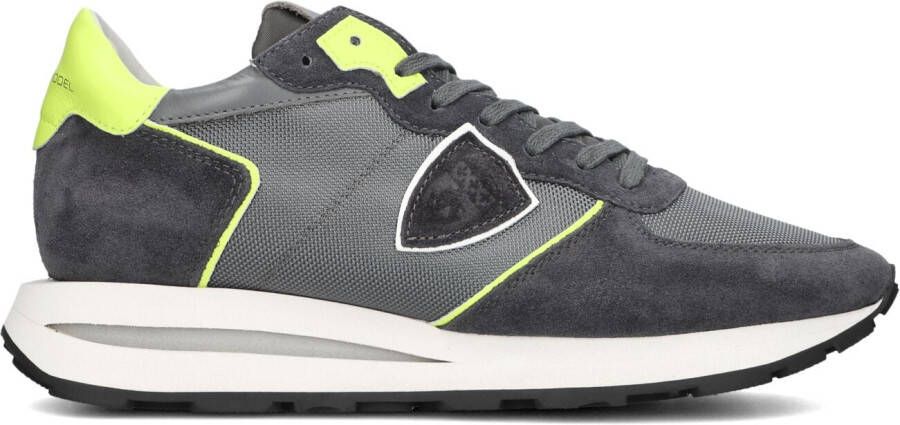 PHILIPPE MODEL Lage Sneakers Heren Tropez Haute Low Man Maat: 46 Materiaal: Suède Kleur: Grijs