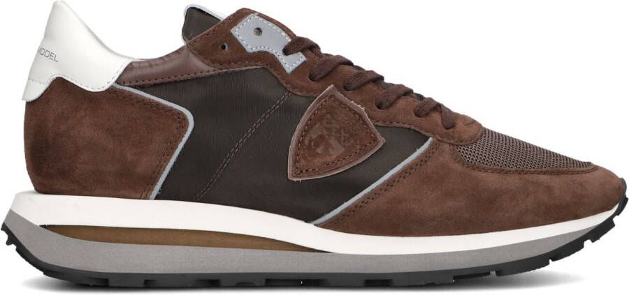 PHILIPPE MODEL Lage Sneakers Heren Tropez Haute Low Man Maat: 44 Materiaal: Leer Kleur: Bruin - Foto 2