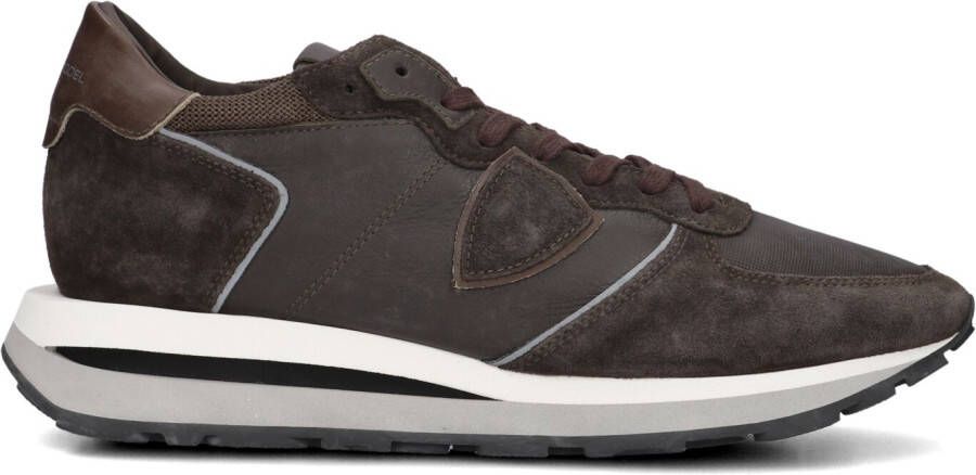 PHILIPPE MODEL Lage Sneakers Heren Tropez Haute Low Man Maat: 40 Materiaal: Leer Kleur: Bruin - Foto 3