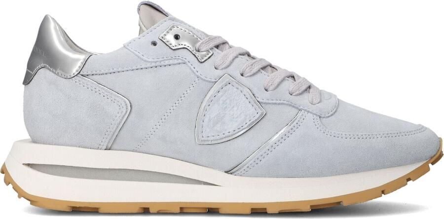 PHILIPPE MODEL Lage Sneakers Dames Tropez Haute Low Woman Maat: 42 Materiaal: Suède Kleur: Grijs