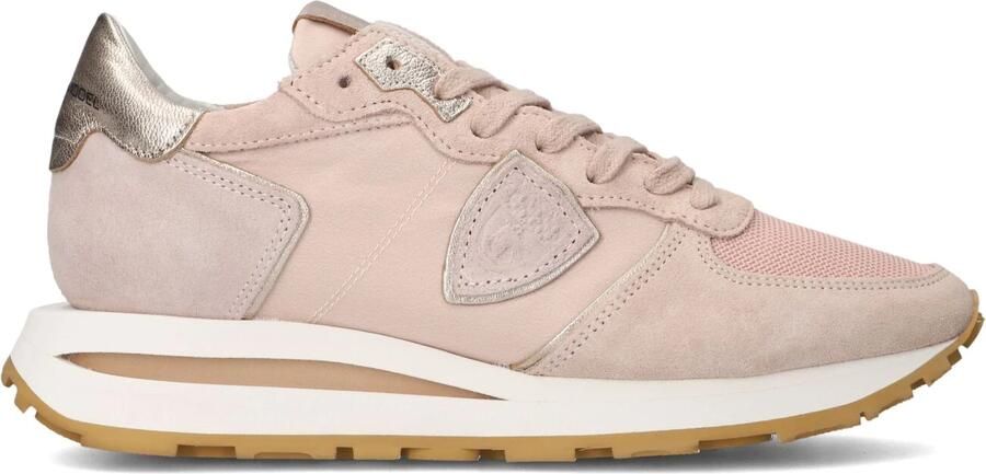 PHILIPPE MODEL Lage Sneakers Dames Tropez Haute Low Woman Maat: 40 Materiaal: Suède Kleur: Roze