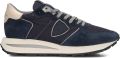 PHILIPPE MODEL Lage Sneakers Heren Tropez Haute Low Man Textiel Donkerblauw - Blauw