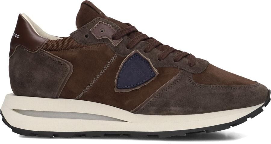 PHILIPPE MODEL Lage Sneakers Heren Tropez Haute Low Man Suède Bruin