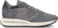 PHILIPPE MODEL Lage Sneakers Heren Tropez Haute Low Man Zwart - Zwart