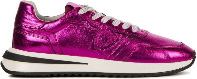 Philippe Model Sneakers Dames Lage sneakers Damesschoenen Leer Tropez 2.1 metal Fuchsia