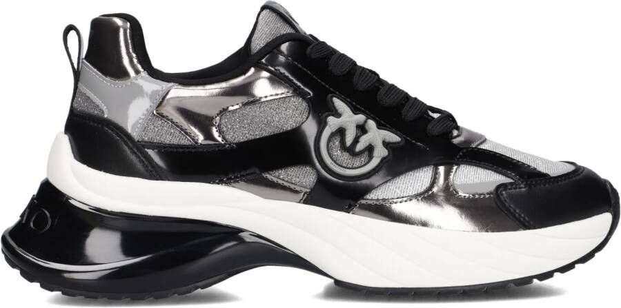 PINKO Lage Sneakers Dames Ariel 15 Maat: 38 Materiaal: Leer Kleur: Zwart