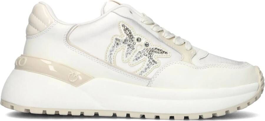 PINKO Lage Sneakers Dames Gem 07 Maat: 37 Materiaal: Leer Kleur: Wit