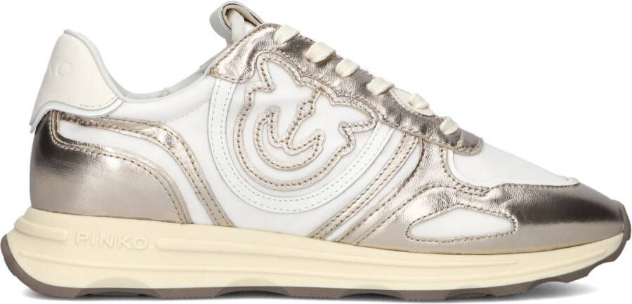 PINKO Lage Sneakers Dames Zoe 01 Maat: 38 Materiaal: Leer Kleur: Goud
