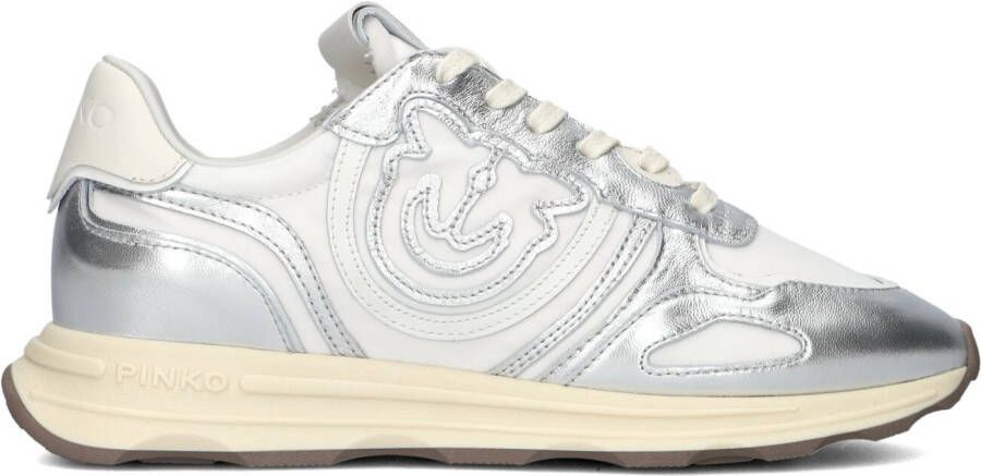 PINKO Lage Sneakers Dames Zoe 01 Maat: 36 Materiaal: Leer Kleur: Zilver