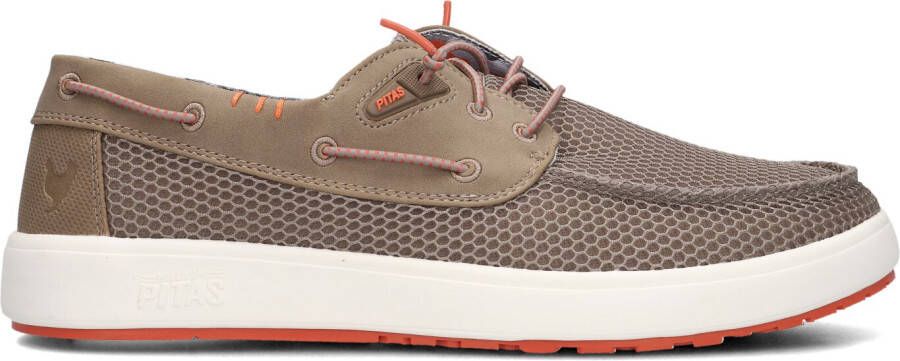 PITAS Instappers Heren Rimini Maat: 45 Materiaal: Mesh Kleur: Taupe