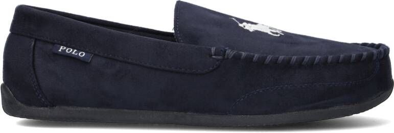 POLO RALPH LAUREN Ralph Lauren Pantoffels Heren Declan Rf103256 Maat 40 Materiaal Suedelook Kleur Blauw Schoenen