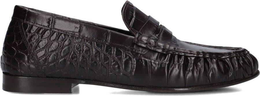 POSA Loafers Dames Penny Loafer Maat: 37 Materiaal: Leer Kleur: Bruin