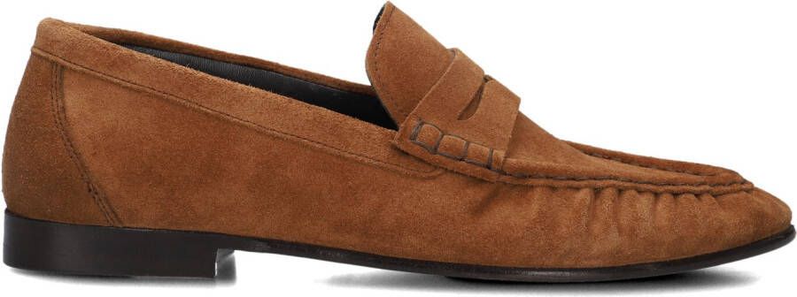 POSA Loafers Dames Penny Suede Maat: 39 Materiaal: Suède Kleur: Cognac
