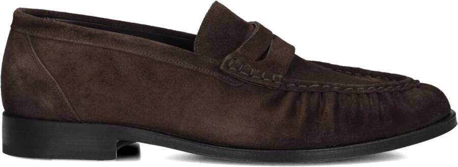 POSA Loafers Heren Penny Loafer.1 Maat: 42 Materiaal: Suède Kleur: Bruin