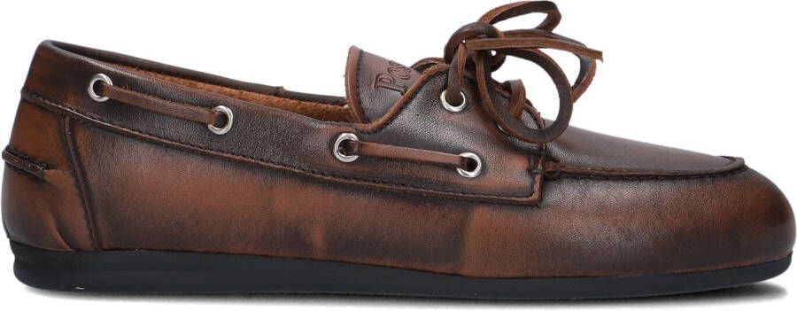 POSA Mocassins Dames Boat Loafer Brushed Maat: 36 Materiaal: Leer Kleur: Bruin