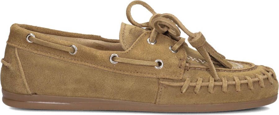 POSA Mocassins Dames Boat Loafer Fringe Maat: 40 Materiaal: Suède Kleur: Camel