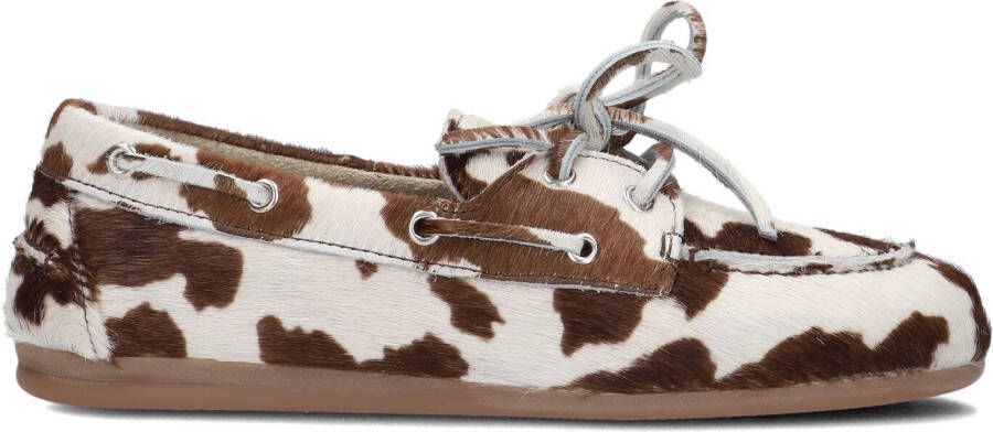 POSA Mocassins Dames Boat Loafer Maat: 41 Materiaal: Ponyhair Kleur: Bruin