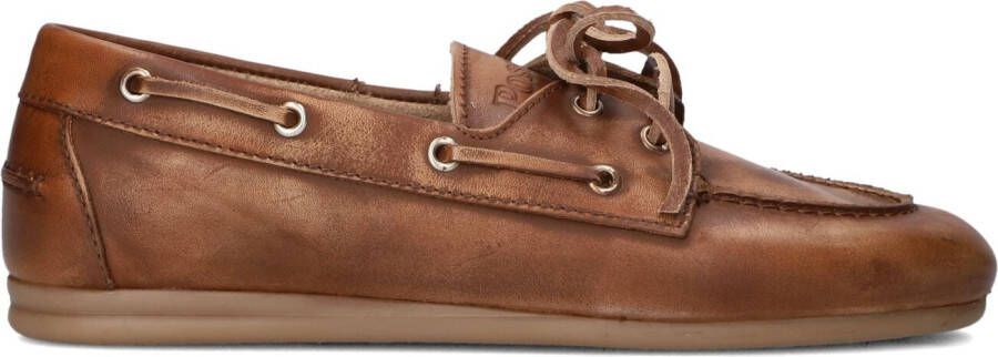 POSA Loafers Dames Boat Loafer Leer Bruin