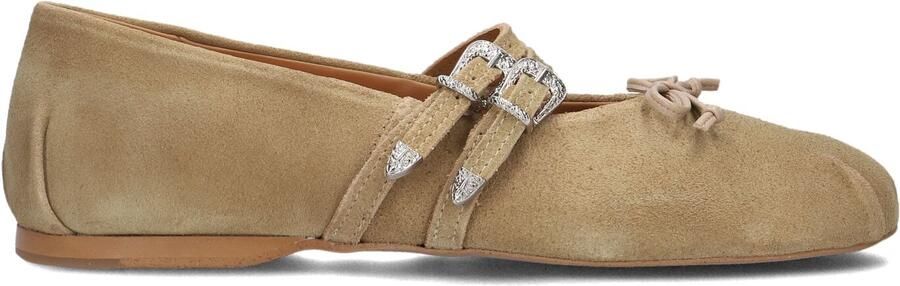 POSA Ballerina Dames Vita Ballerina Suède Beige