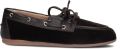 POSA Loafers Dames Boat Loafer Velvet Suède Bruin - Bruin