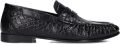 POSA Loafers Dames Penny Loafer Leer Zwart - Zwart