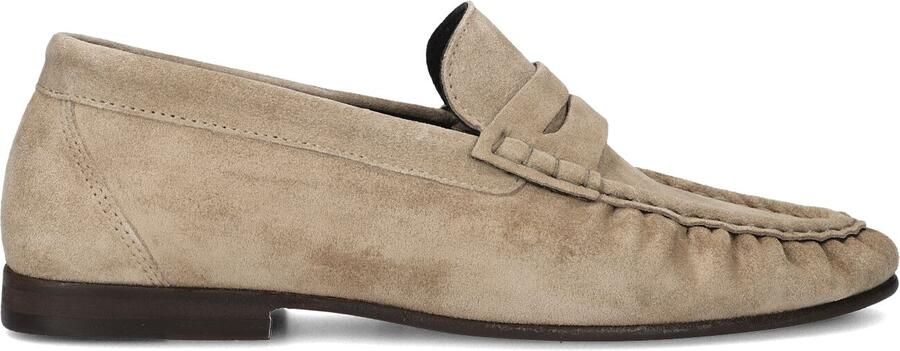 POSA Loafers Dames Penny Loafer Wrinkle Maat: 41 Materiaal: Suède Kleur: Beige