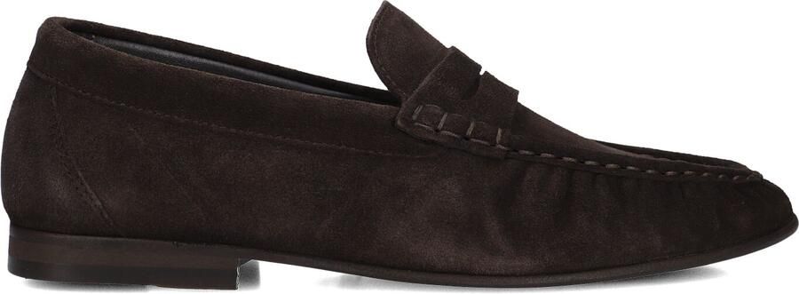 POSA Loafers Dames Penny Loafer Wrinkle Maat: 42 Materiaal: Suède Kleur: Bruin