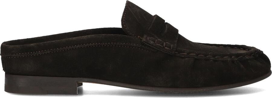 POSA Loafers Dames Penny Loafer Wrinkle Mule Maat: 40 Materiaal: Suède Kleur: Bruin