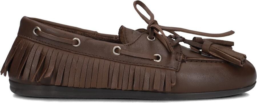 POSA Mocassins Dames Boat Loafer Native Tassel Maat: 39 Materiaal: Leer Kleur: Bruin