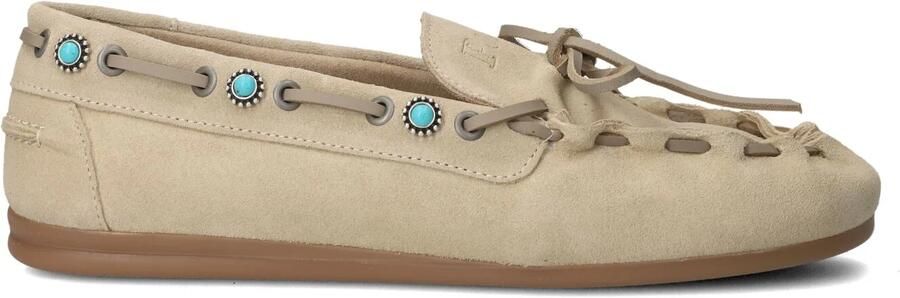 POSA Mocassins Dames Boat Loafer Western Maat: 39 Materiaal: Suède Kleur: Beige
